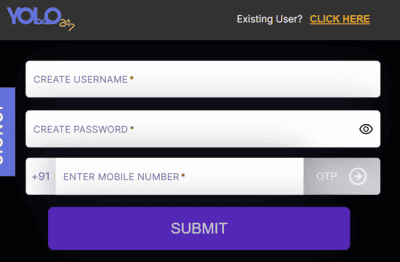 YOLO247 Registration Process
